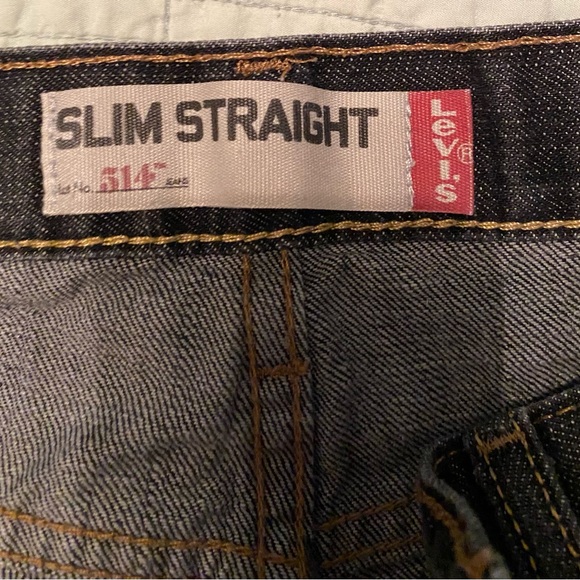 Levi’s slim straight jeans 514 dark blue/ black - Picture 2 of 6